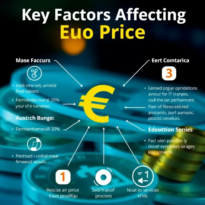 Key Factors Affecting Euro Price in Colombia Infographic explaining factors influencing the euro price in Colombia