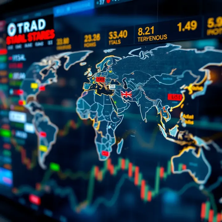 Key Global Stock Market Indices Illustration of global stock exchange locations highlighting major indices worldwide