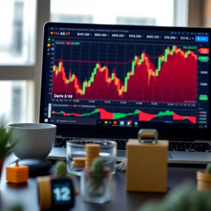 Risk Management and Trading Strategies on Deriv Platform Visual representation of risk management and trading strategies on Deriv platform