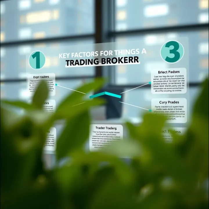 Key Considerations for Choosing a Trading Broker Infographic illustrating key factors to consider when selecting a trading broker