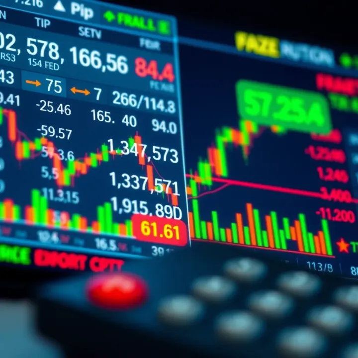 Comprehensive Overview of Pip Calculator in Forex Trading Forex trading screen displaying pip value calculations and currency pairs
