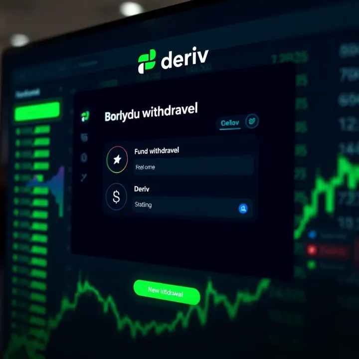 User interface showing fund withdrawal options from Deriv platform