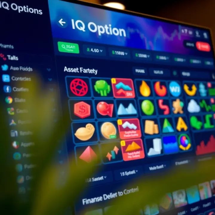 User interface displaying various financial asset options on an investment platform