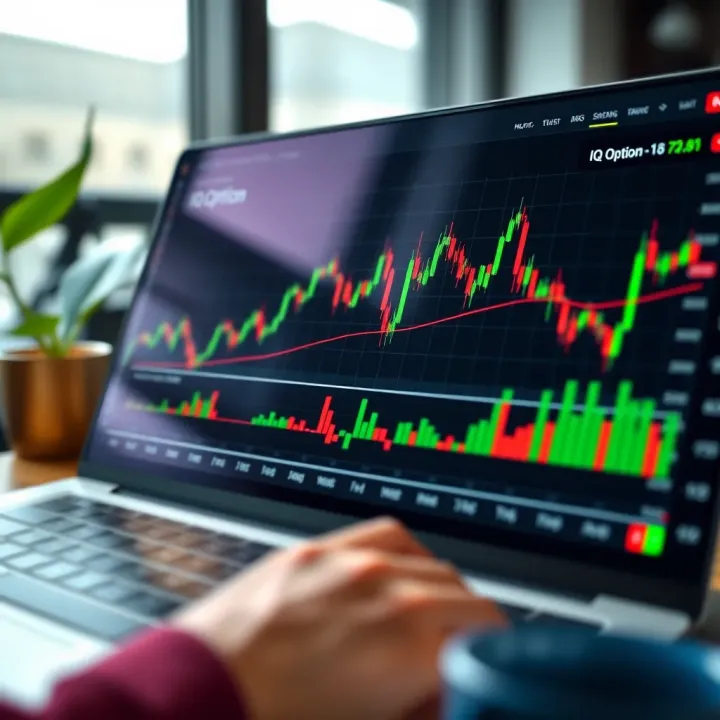Graph showing trading performance and analysis on a digital platform