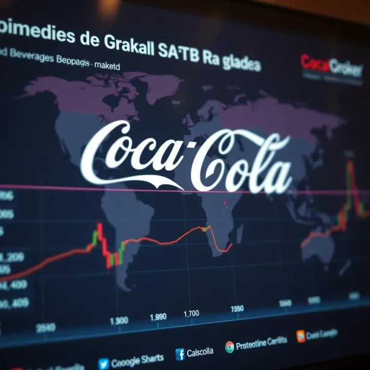 Graph illustrating market positioning and strategies of leading beverage companies competing with Coca-Cola worldwide