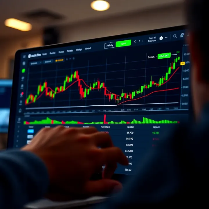 User interface of Pocket Option showing trading charts and asset selections