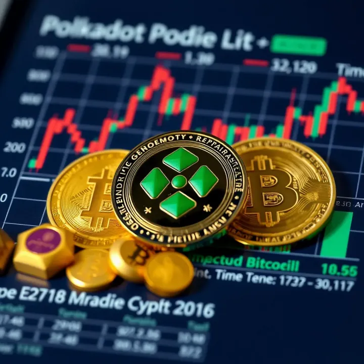 Comparison chart of Polkadot and other major cryptocurrencies based on market performance and fundamental factors