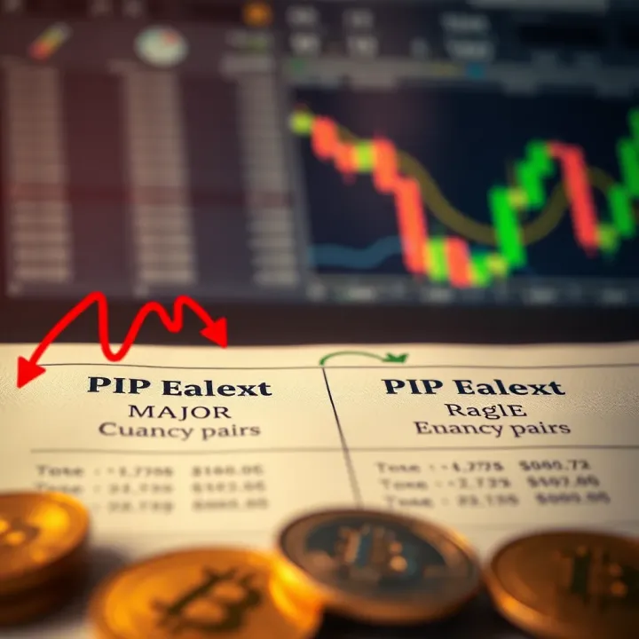 Pip Calculation Variations Across Currency Pair Types Diagram illustrating pip calculation differences between major and exotic currency pairs