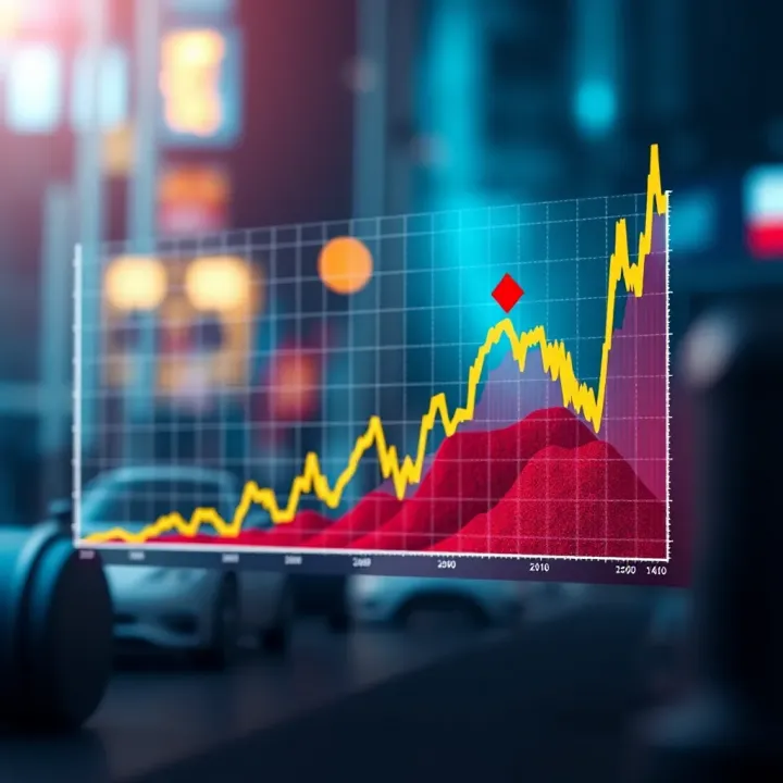 Graph showing the recent price trends of Solana cryptocurrency in Colombia