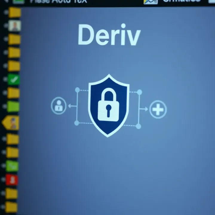 Illustration of secure login showing a shield icon alongside symbols for verification and account safety