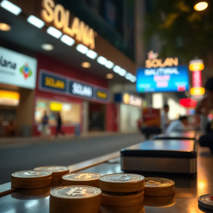 Visual representation of fast and low-cost cryptocurrency transactions in the Colombian market