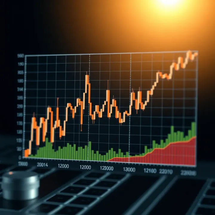 Graph showing the composition of a synthetic index combining various economic indicators in Colombia