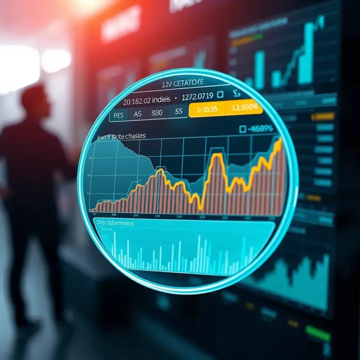 Synthetic Index Uses in Education and Environment Illustration showing synthetic index applications in education and environmental sectors with data visualization