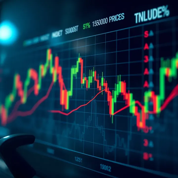 Graphical representation of synthetic indices showing market simulation and price fluctuations