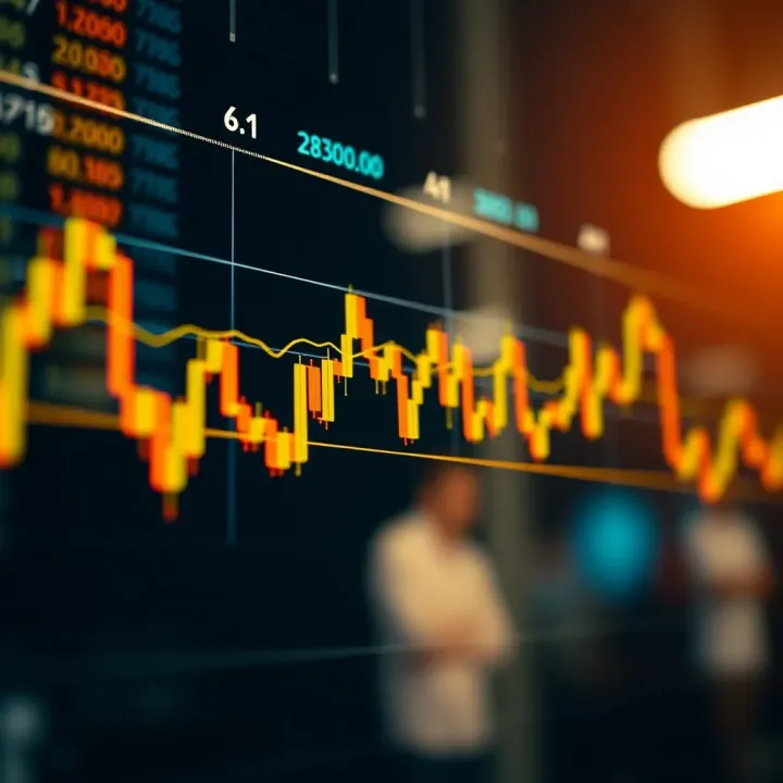 Graph showing trends and volatility of synthetic indices in trading