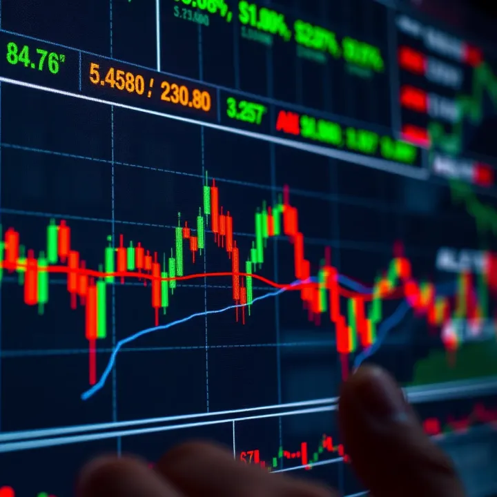 Technical analysis graph highlighting a bullish trend reversal after the appearance of a Harami pattern on trading data