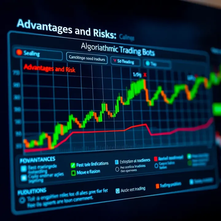 Advantages and Risks of Algorithmic Trading Bots Graph showing the advantages and potential risks associated with algorithmic trading bots