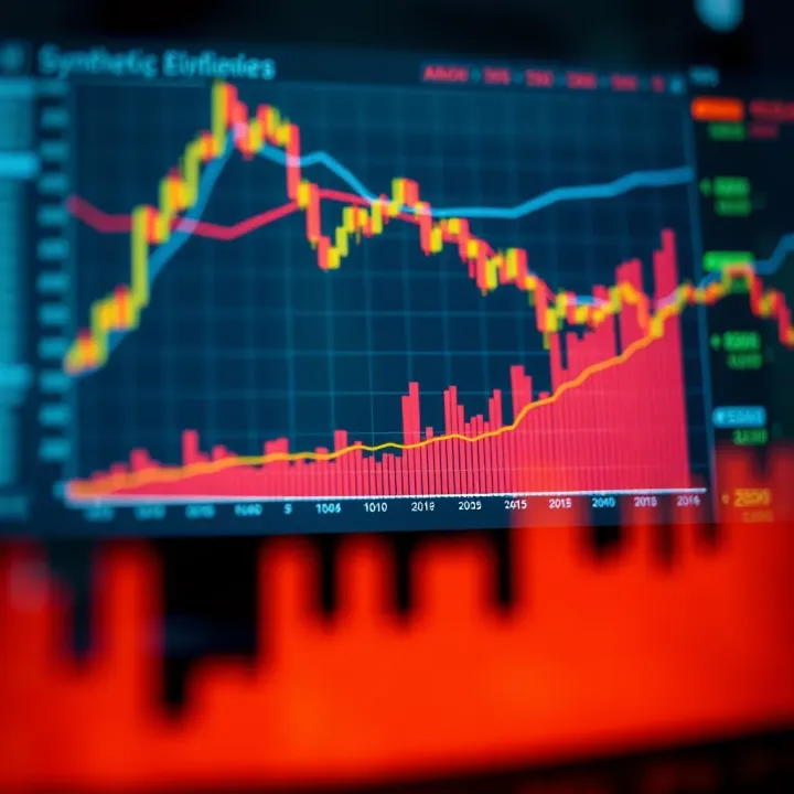 Graph illustrating the behavior and fluctuations of synthetic indices in trading markets