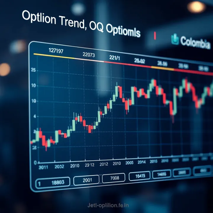 Financial chart illustrating OQ option trends in the Colombian market